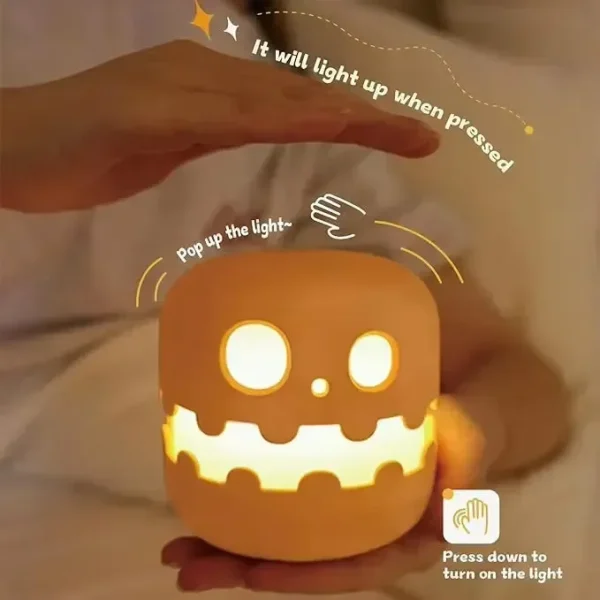 Glow-Lantern Pumpkin Night Lamp - Image 2